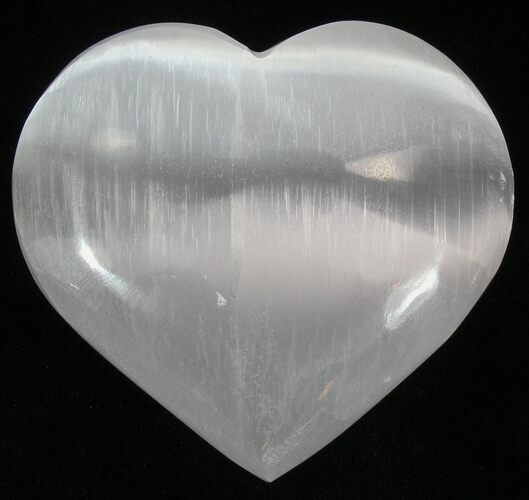 2 1/4" Polished Selenite Hearts  - Photo 1